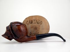 Pipa tallada calavera Cartago Pipes New & Estate Pipes Shop